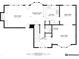 Floorplan showing the layout of the first level of the house including living room, dining area, and kitchen at 70 Parkside Cir, Marietta, GA 30068
