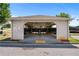 Community mailboxes in a covered structure with ample lighting at 3422 Hopi Pt, Lawrenceville, GA 30044