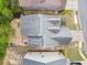 Overhead shot displays the roof and backyard, offering a perspective of the home within the community at 121 Camdyn Cir, Woodstock, GA 30188