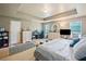 Bedroom with an office area, neutral paint, and carpet flooring with great natural light at 121 Camdyn Cir, Woodstock, GA 30188