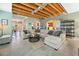 Large living room with exposed ceiling and comfortable sectional sofa at 121 Camdyn Cir, Woodstock, GA 30188