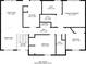 Detailed layout of the main floor, showcasing the kitchen, living areas, and bedrooms at 387 Rose Creek Pl, Woodstock, GA 30189