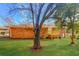 Backyard with a wooden deck at 6575 Wendell Cir, Morrow, GA 30260