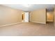 Neutral basement with carpeted floors and open doorway leading to closet at 4002 Turnstone Nw Dr, Kennesaw, GA 30152