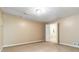 Unfinished basement offers space and potential for customization with access to another room at 4002 Turnstone Nw Dr, Kennesaw, GA 30152