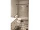 Modern bathroom featuring tiled shower, toilet and vanity with marble countertop at 3858 Glenlake Dr, Douglasville, GA 30134