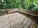 Spacious wooden deck surrounded by lush greenery, ideal for outdoor entertaining at 2636 Whiteleigh Ne Ct, Atlanta, GA 30345