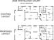 Layout redesign showcasing existing and proposed layouts of the property at 2636 Whiteleigh Ne Ct, Atlanta, GA 30345