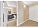 Bathroom features tile flooring, modern fixtures, and sleek vanity at 214 Kingsley Way, Woodstock, GA 30188