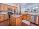 Gourmet kitchen with stainless steel appliances and granite countertops at 2826 Staunton Dr, Duluth, GA 30097