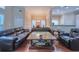 Bright living room with hardwood floors and access to dining area at 2826 Staunton Dr, Duluth, GA 30097