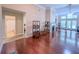 Bright living room with hardwood floors and fireplace, leading to an open-concept layout at 2826 Staunton Dr, Duluth, GA 30097
