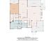 Second floor plan with a kitchen, dining area, living room, and screened porch at 922 Pebblebrook Se Rd, Mableton, GA 30126