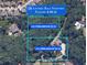 Aerial view of 932 and 922 Pebblebrook Rd SE lots for sale together totaling 4.00 acres at 922 Pebblebrook Se Rd, Mableton, GA 30126