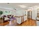 Spacious living area featuring stainless steel appliances and hardwood floors throughout at 3344 Ridgecrest Dr, Powder Springs, GA 30127