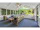 Relaxing sunroom with vaulted ceilings, skylights, and a view of the garden at 4842 Mcpherson Ne Dr, Roswell, GA 30075