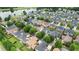 Neighborhood aerial view featuring lush trees and a community lake at 663 Warm Springs Ct, Loganville, GA 30052