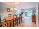 Open dining room with access to the outdoor patio offering a seamless transition for indoor-outdoor living at 2592 Dresden Dr, Atlanta, GA 30341