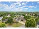 Beautiful aerial view of the house surrounded by mature trees and lush greenery at 216 Toonigh Way, Canton, GA 30115