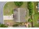 Aerial view of the roof and surrounding property featuring a lush backyard at 216 Toonigh Way, Canton, GA 30115