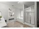 Bathroom featuring a shower, soaking tub, and tile floor at 216 Toonigh Way, Canton, GA 30115
