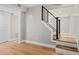 Basement space with luxury vinyl plank flooring, staircase, and painted walls at 3153 Bonway Dr, Decatur, GA 30032