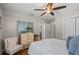 Relaxing bedroom with soft textures, ceiling fan and neutral tones at 3153 Bonway Dr, Decatur, GA 30032