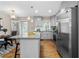 Modern kitchen with stainless steel appliances and a granite-topped island at 3153 Bonway Dr, Decatur, GA 30032