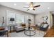 Bright and inviting living room with stylish decor and hardwood floors at 3153 Bonway Dr, Decatur, GA 30032