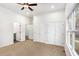 This large bedroom is equipped with 3 large closets and windows to the outside at 3444 Underwood Se Ct, Conyers, GA 30013
