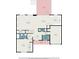 Main level floor plan showing layout of living spaces, kitchen, bedroom, garage, and deck at 3444 Underwood Se Ct, Conyers, GA 30013