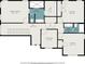 Second floor plan featuring bedrooms, bathrooms, and closets at 3444 Underwood Se Ct, Conyers, GA 30013