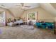 Spacious bedroom with angled ceilings, two beds, carpet and abundant natural light at 6119 Fairlong Nw Run, Acworth, GA 30101