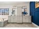Beautiful main bathroom boasts double vanities, a soaking tub, and stylish finishes for a spa-like experience at 6119 Fairlong Nw Run, Acworth, GA 30101