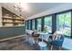 Charming bar area with shelving, seating, and views of wooded exterior at 4052 Loch Highland Ne Pass, Roswell, GA 30075