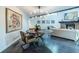 Open-concept dining area with a modern light fixture and stylish decor at 4052 Loch Highland Ne Pass, Roswell, GA 30075