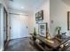Modern foyer featuring polished floors, stylish shelving, and contemporary decor at 4052 Loch Highland Ne Pass, Roswell, GA 30075