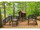 A wooden playground with a view of a lake offering outdoor fun and relaxation at 4052 Loch Highland Ne Pass, Roswell, GA 30075