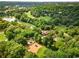 Lush aerial view of a park with a lake and playgrounds offering a recreational space and natural beauty at 541 Greenwood Ne Ave, Atlanta, GA 30308