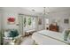 A cozy bedroom featuring a floral armchair, bright window, and traditional decor elements at 675 W Paces Ferry Nw Rd # 11, Atlanta, GA 30327