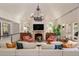 Spacious living room with vaulted ceilings, fireplace, and comfortable seating arrangement at 675 W Paces Ferry Nw Rd # 11, Atlanta, GA 30327