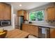 Bright kitchen with stainless steel appliances and wood cabinetry at 206 Flora Ne Ave, Atlanta, GA 30307