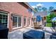 The spacious composite deck off the home is perfect for entertaining with outdoor dining at 213 Shady Valley Dr, Carrollton, GA 30116