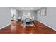 Elegant dining room featuring hardwood floors, recessed lighting, and access to the kitchen at 4166 Idlevale Dr, Tucker, GA 30084