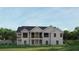 Expansive backyard view featuring a second story deck, a manicured lawn, and ample space for outdoor living at 2468 Rockbridge Nw Rd, Conyers, GA 30012
