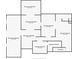 Basement plan illustrating the unfinished and finished areas along with storage and stairs at 2333 Orion Ct, Grayson, GA 30017