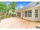 Inviting wood deck with railing, ideal for outdoor gatherings and relaxation at 2333 Orion Ct, Grayson, GA 30017