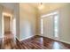 Inviting foyer features hardwood floors, transom window and door side-lights at 2333 Orion Ct, Grayson, GA 30017