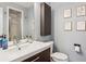Bathroom featuring modern fixtures, clean lines, and a well-lit vanity area at 3268 Clairmont Ne, Brookhaven, GA 30329