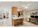 Bright, open living space with a breakfast bar and an adjoining open kitchen at 3268 Clairmont Ne, Brookhaven, GA 30329